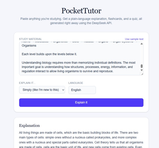 PocketTutor – screenshot 2