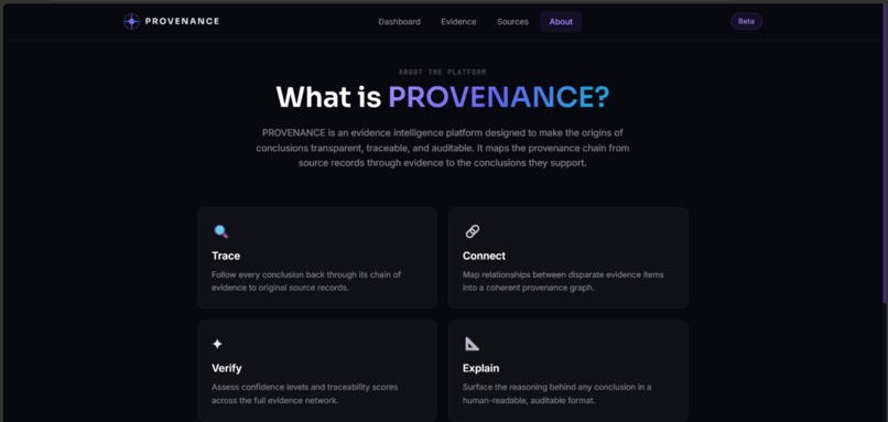 PROVENANCE – screenshot 11