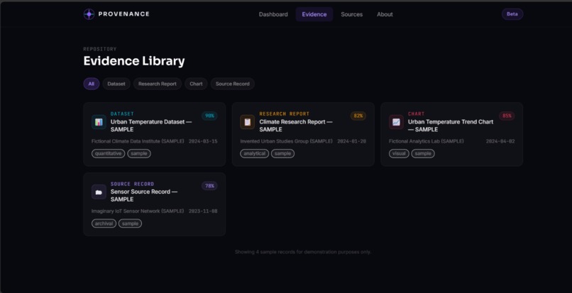 PROVENANCE – screenshot 13