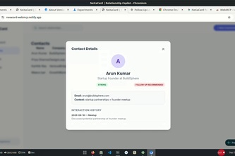 NeXaCard WebMCP — Relationship Copilot