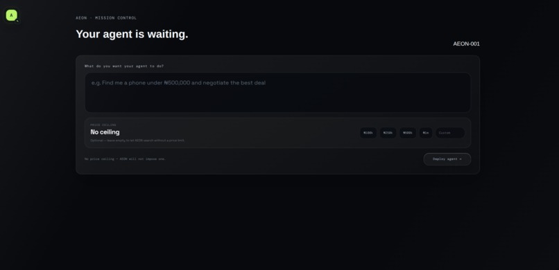 AEON — Agent Economy – screenshot 2