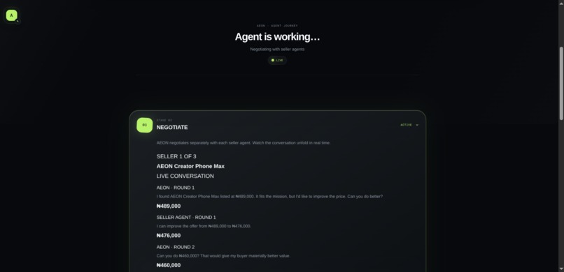 AEON — Agent Economy – screenshot 3