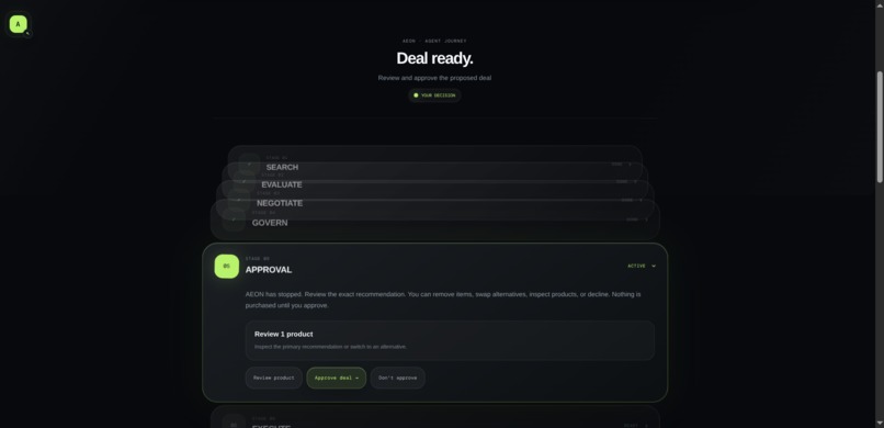 AEON — Agent Economy – screenshot 4