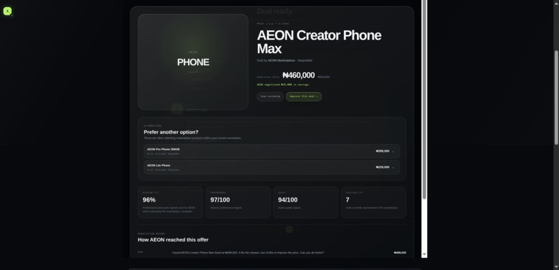 AEON — Agent Economy – screenshot 5