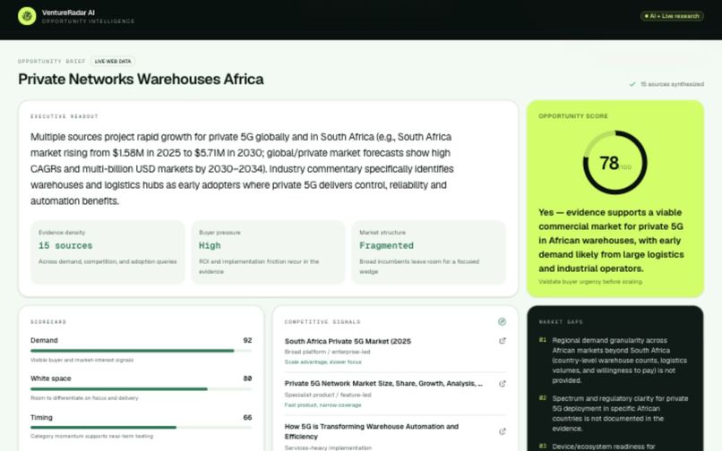 VentureRadar AI – screenshot 4
