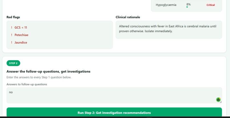 Aletheia: An offline clinical differential diagnosis system – screenshot 4
