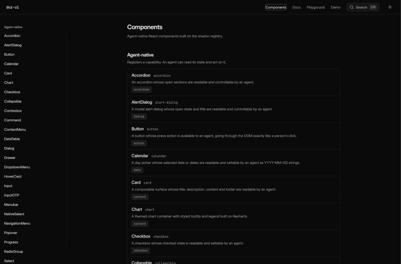 Duz UI – screenshot 2