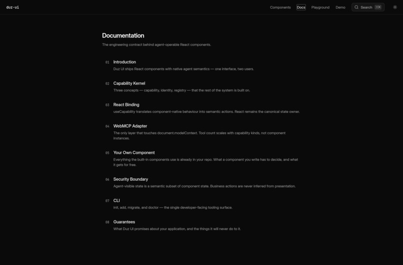 Duz UI – screenshot 3