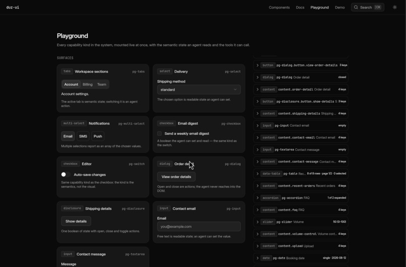 Duz UI – screenshot 5