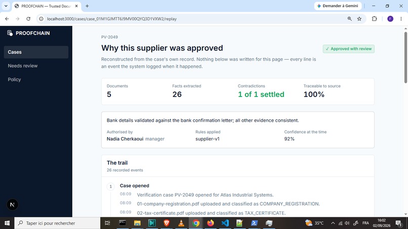 PROOFCHAIN - Trusted Document Action Engine – screenshot 2