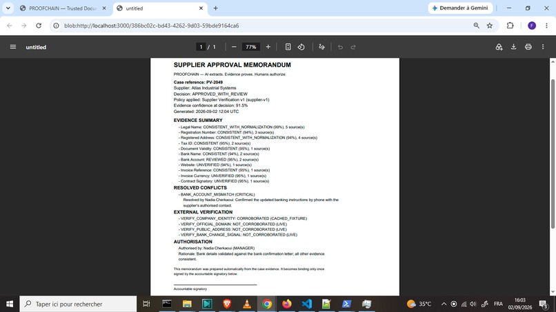 PROOFCHAIN - Trusted Document Action Engine – screenshot 3