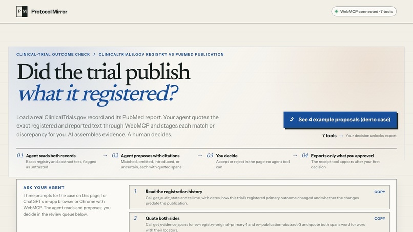 Protocol Mirror – screenshot 1