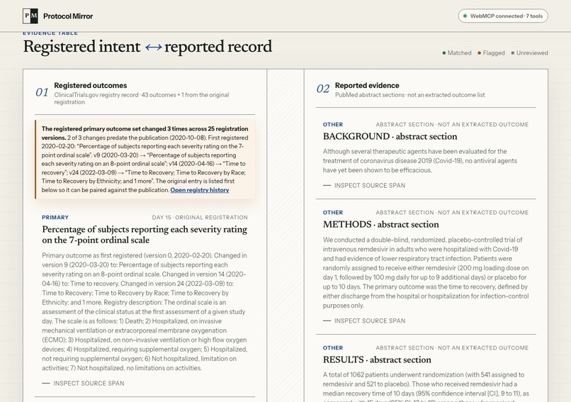 Protocol Mirror – screenshot 2