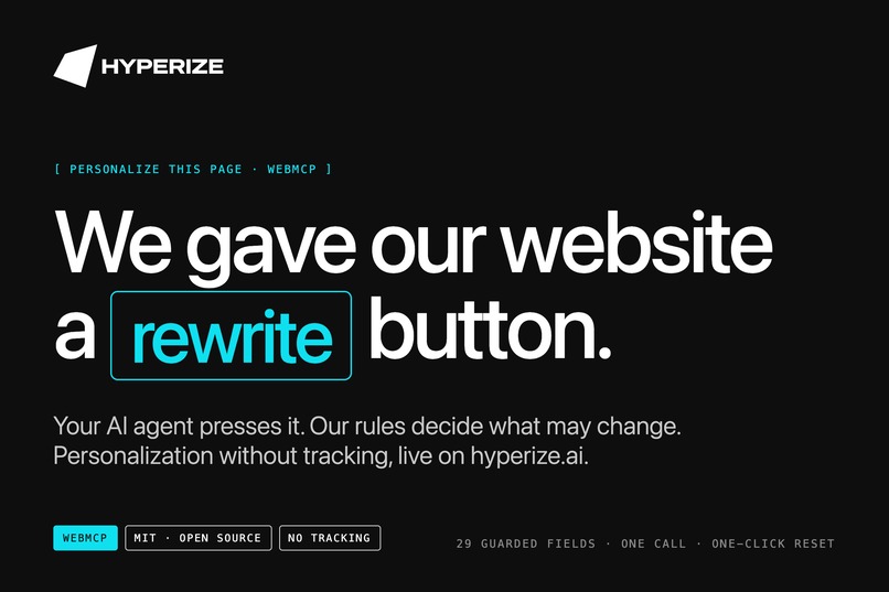 Personalize this page – screenshot 1