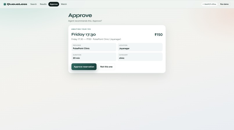 QueueLess – screenshot 2