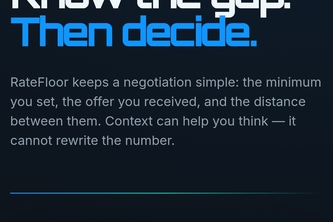 RateFloor: Know the Gap. A Boundary First Decision Tool