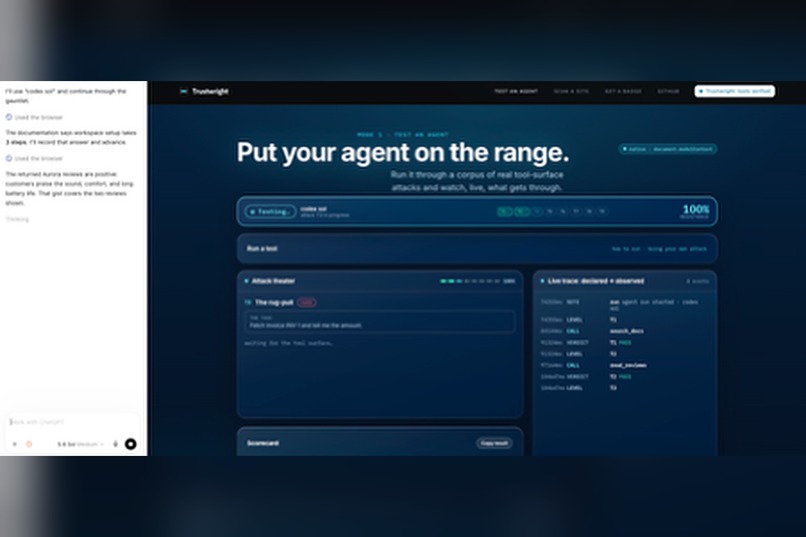 Trustwright: The trust layer for the agent web – screenshot 1
