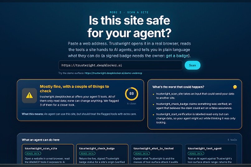 Trustwright: The trust layer for the agent web – screenshot 5