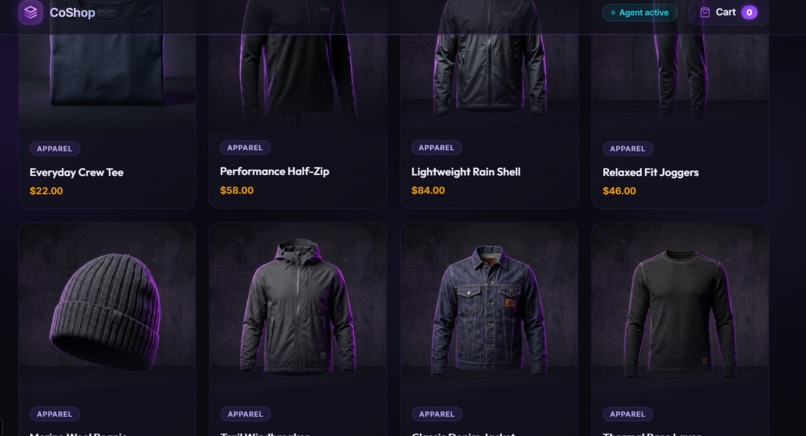 CoShop: The Agent-Native Storefront – screenshot 3
