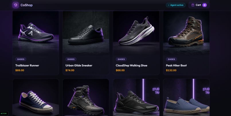 CoShop: The Agent-Native Storefront – screenshot 2