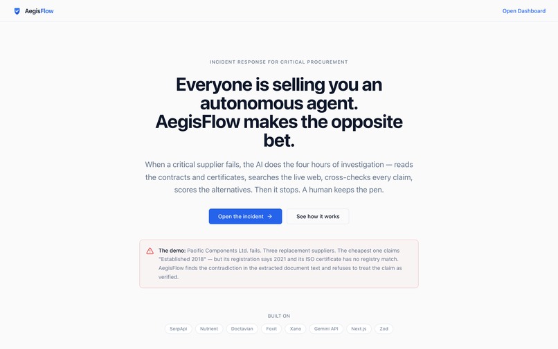 AegisFlow – screenshot 1