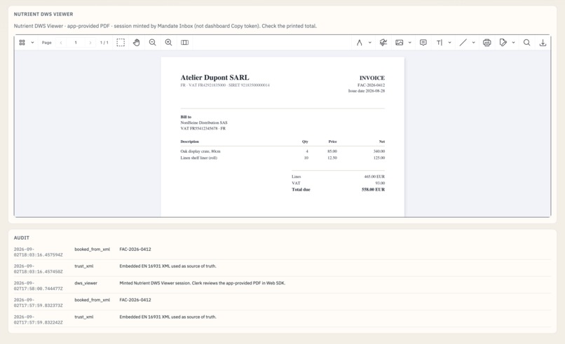 Mandate Inbox – screenshot 3