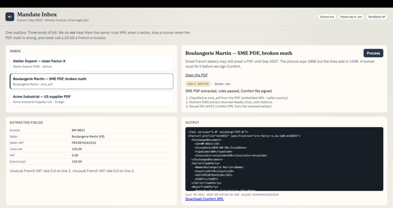 Mandate Inbox – screenshot 5