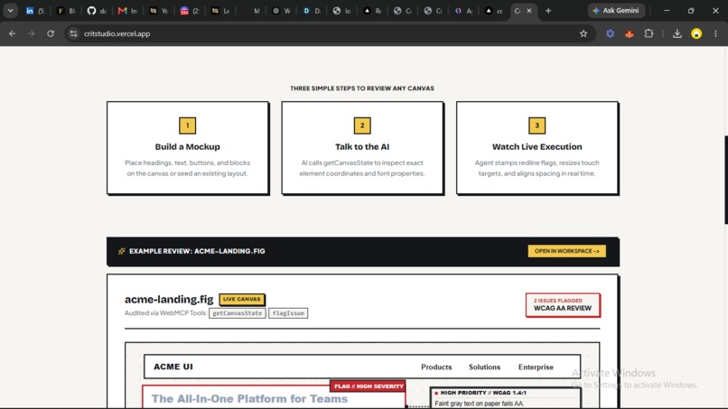 Crit Studio – screenshot 3