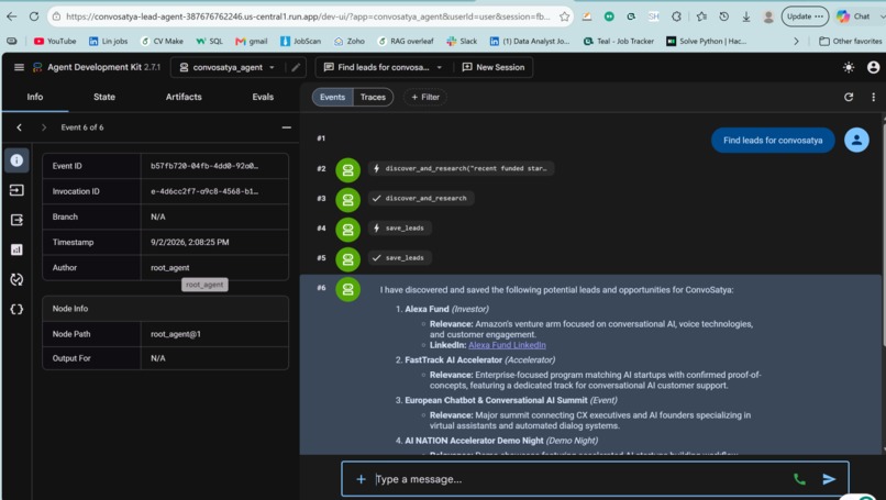 ConvoSatya Lead Agent – screenshot 4