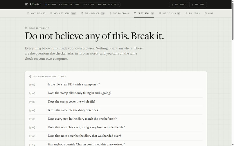 Charter – screenshot 1