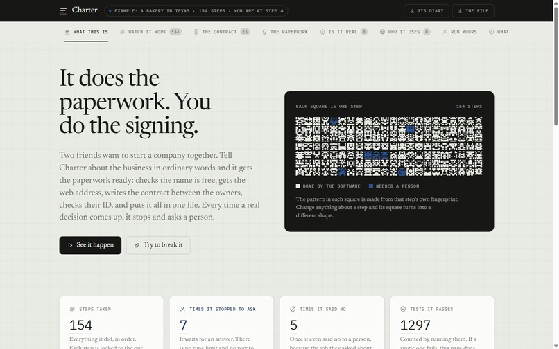 Charter – screenshot 2