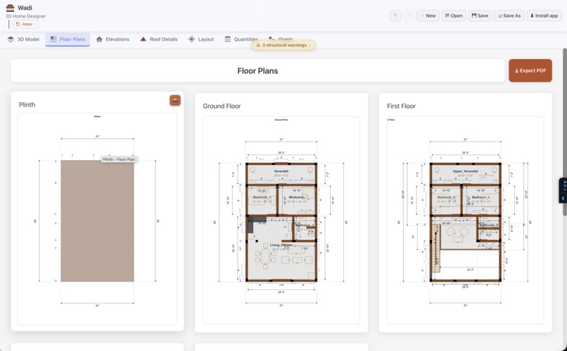 Wadi: design and customize a Konkan house with your AI agent – screenshot 6