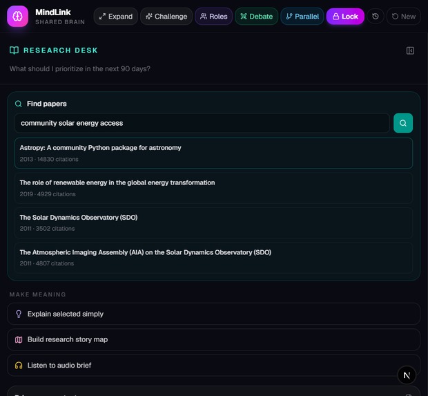 Mindlink – screenshot 1