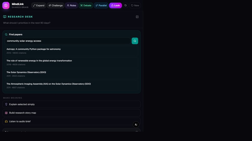 Mindlink – screenshot 2