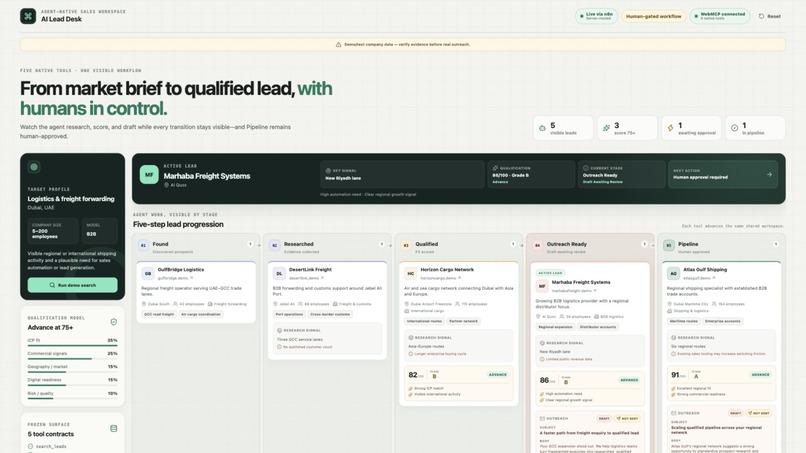 AI Lead Desk – screenshot 1
