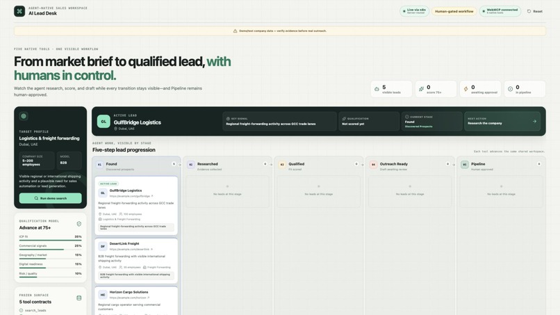 AI Lead Desk – screenshot 2