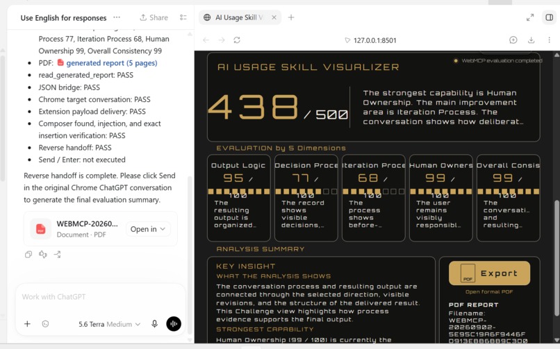Chrome Extension × WebMCP × AI Usage Skill Visualizer – screenshot 3