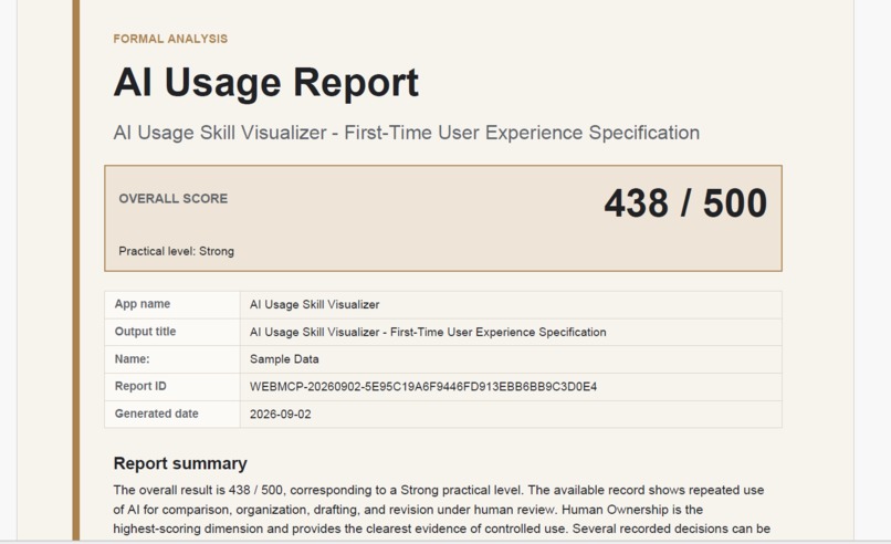 Chrome Extension × WebMCP × AI Usage Skill Visualizer – screenshot 4