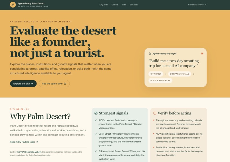 Agent-Ready Palm Desert – screenshot 1