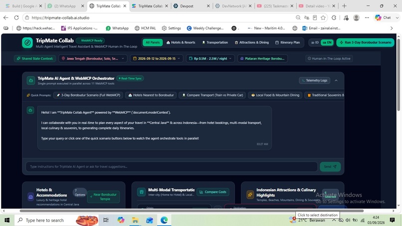 TripMate Collab: WebMCP Travel Planner – screenshot 4