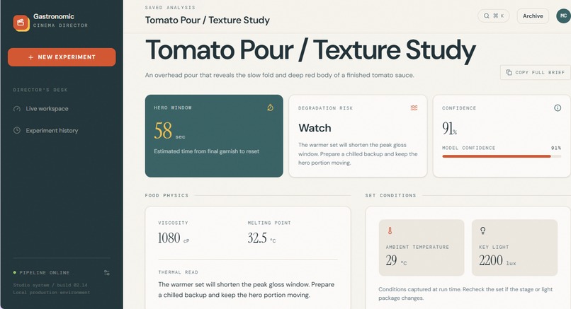 Gastronomic Cinema Director – screenshot 1