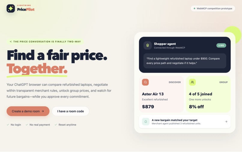 LightningPricePilot – screenshot 1