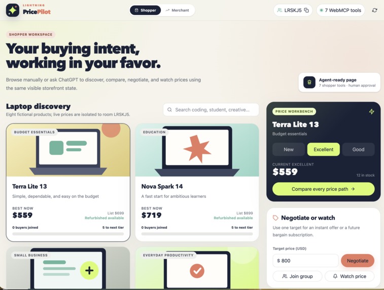 LightningPricePilot – screenshot 2