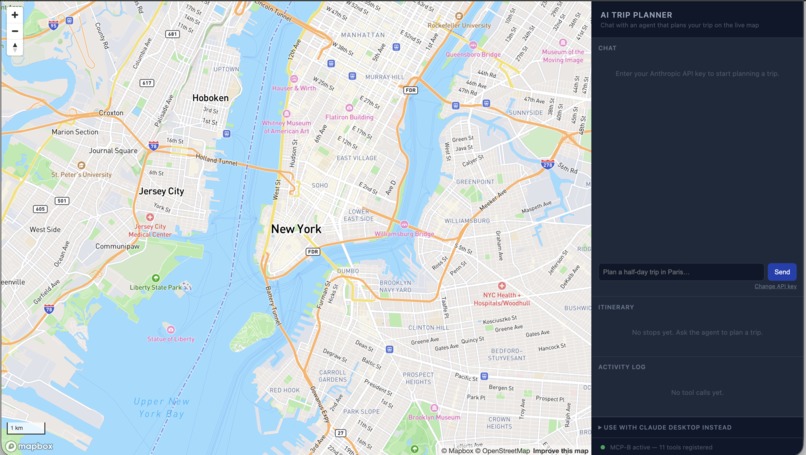 Mapbox AI Trip Planner – screenshot 2