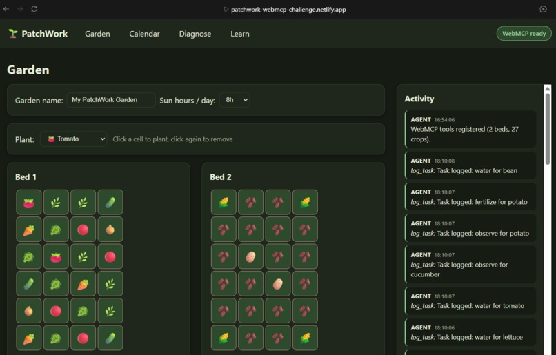 Patchwork - WebMCP Challenge – screenshot 1