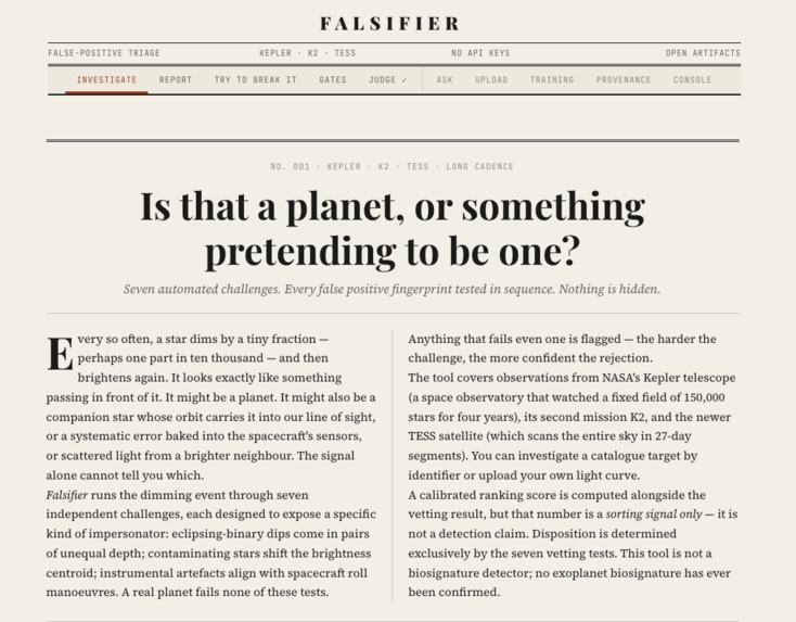 Falsifier – screenshot 1