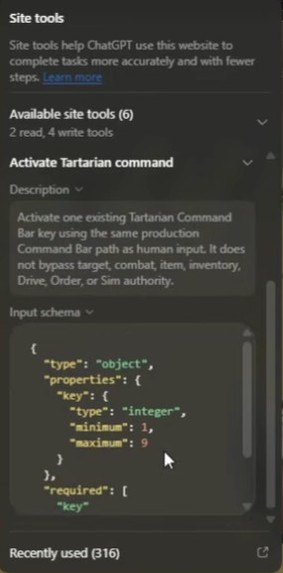 Tartarian.ai — WebMCP MMO Prototype – screenshot 2