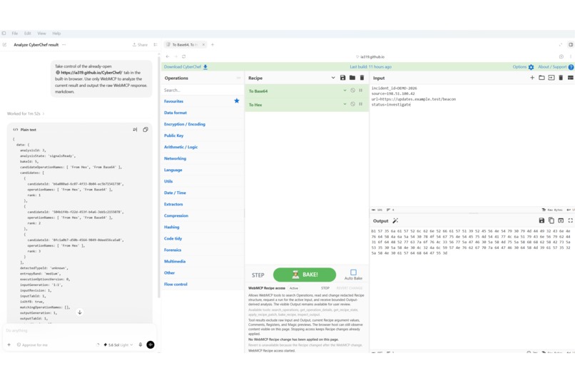 RecipeBridge for CyberChef – screenshot 3