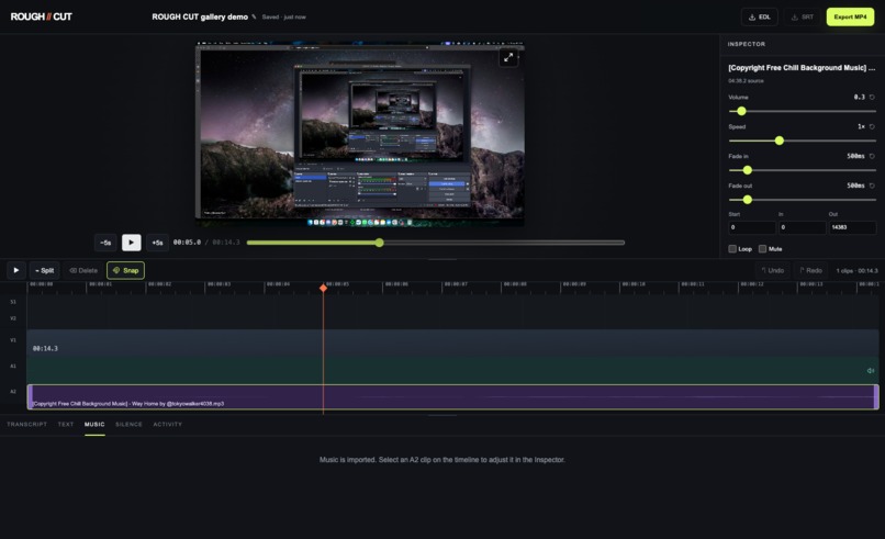ROUGH//CUT – screenshot 4