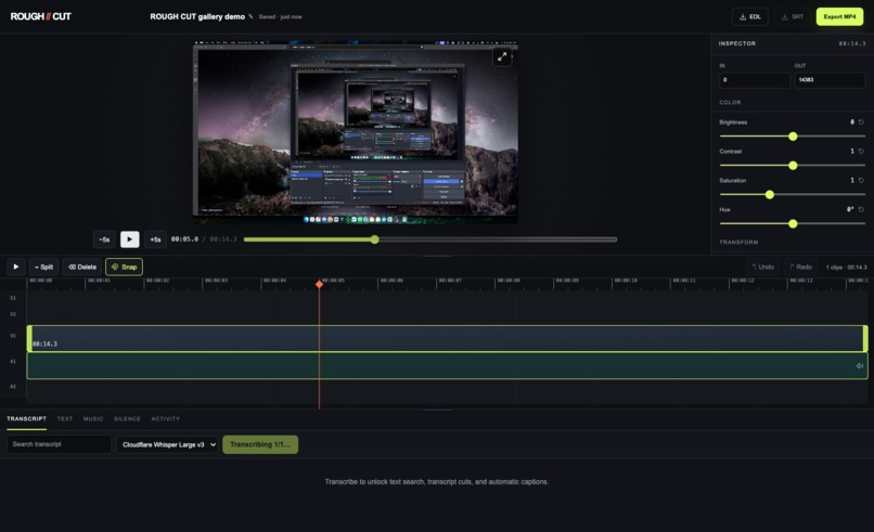 ROUGH//CUT – screenshot 3